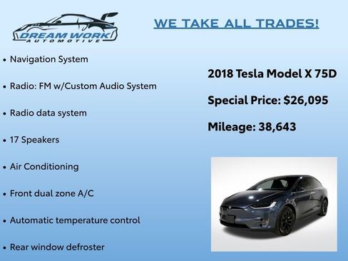 Used 2018 Tesla Model X 75D image 2
