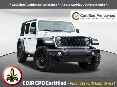 Certified 2025 Jeep Wrangler Unlimited Sport AWD/4WD image 1