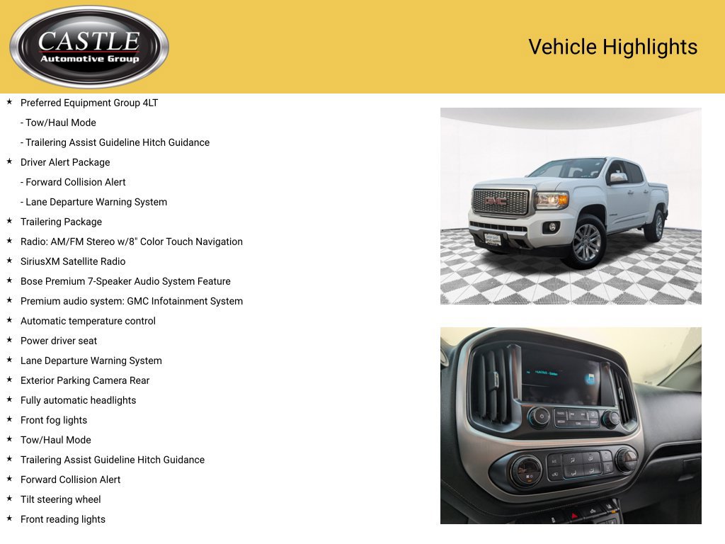 Used 2018 GMC Canyon SLT w/ Driver Alert Package AWD/4WD image 4