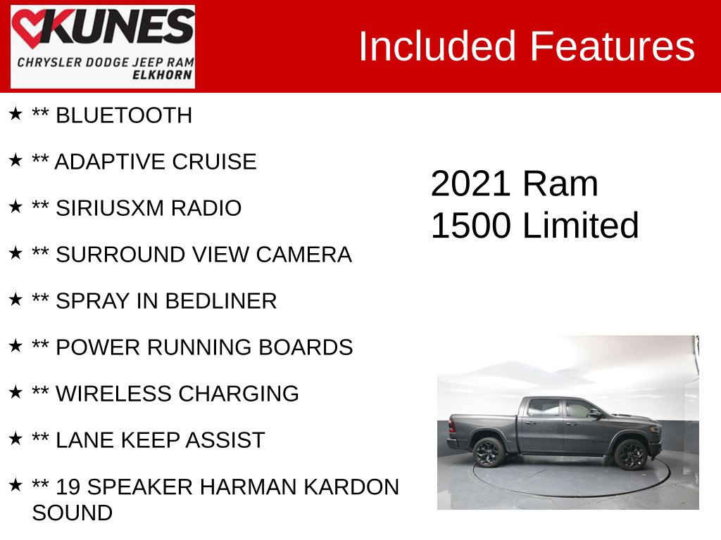 Used 2021 RAM 1500 Limited w/ Night Edition AWD/4WD image 3