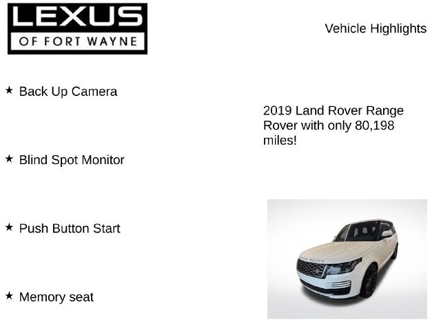 Used 2019 Land Rover Range Rover Supercharged AWD/4WD image 7