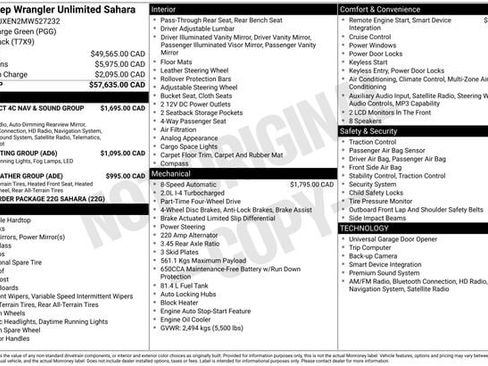 Used 2021 Jeep Wrangler Unlimited Sahara w/ Uconnect 4C Nav & Sound Group image 6