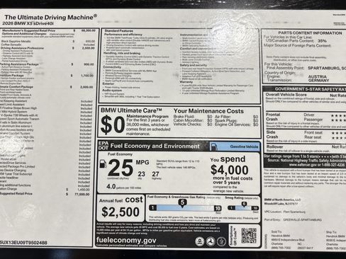 New 2026 BMW X5 sDrive40i RWD image 31