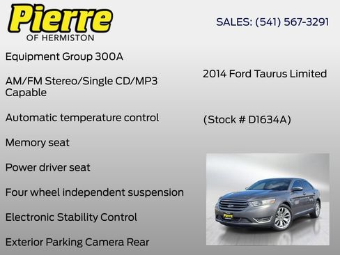 Used 2014 Ford Taurus Limited FWD image 6