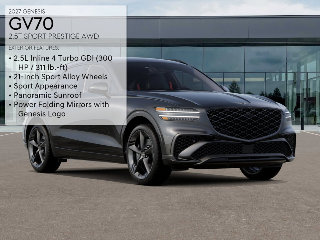 New 2027 Genesis GV70 2.5T Sport Prestige w/ Tow Package AWD/4WD image 3