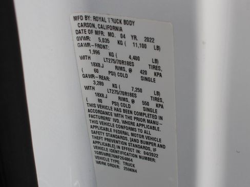 Used 2022 Chevrolet Silverado 3500 W/T w/ WT Fleet Convenience Package image 44