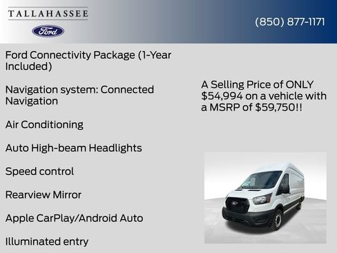 New 2026 Ford Transit 350 148 High Roof Extended w/ Load Area Protection Package RWD image 25