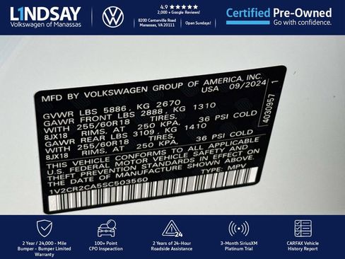 Used 2025 Volkswagen Atlas Peak Edition SE image 26
