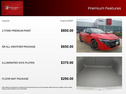 New 2026 Nissan Sentra SR w/ SR All Weather Package FWD image 3