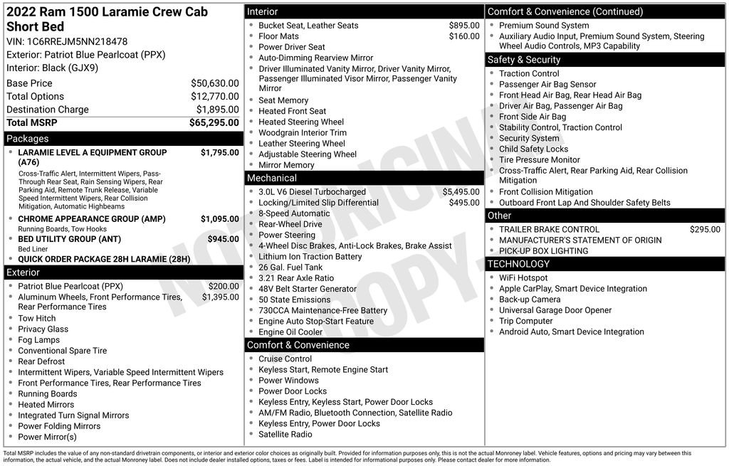 Used 2022 RAM 1500 Laramie RWD image 6