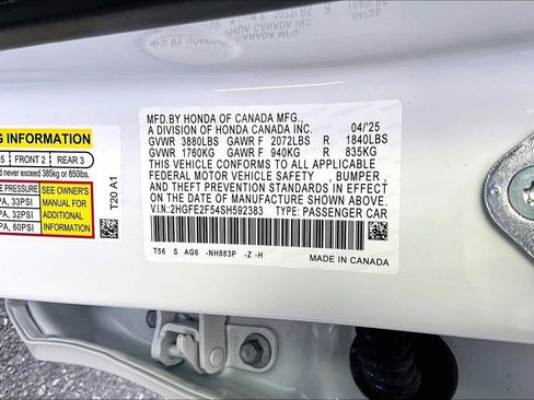 Used 2025 Honda Civic Sport image 16