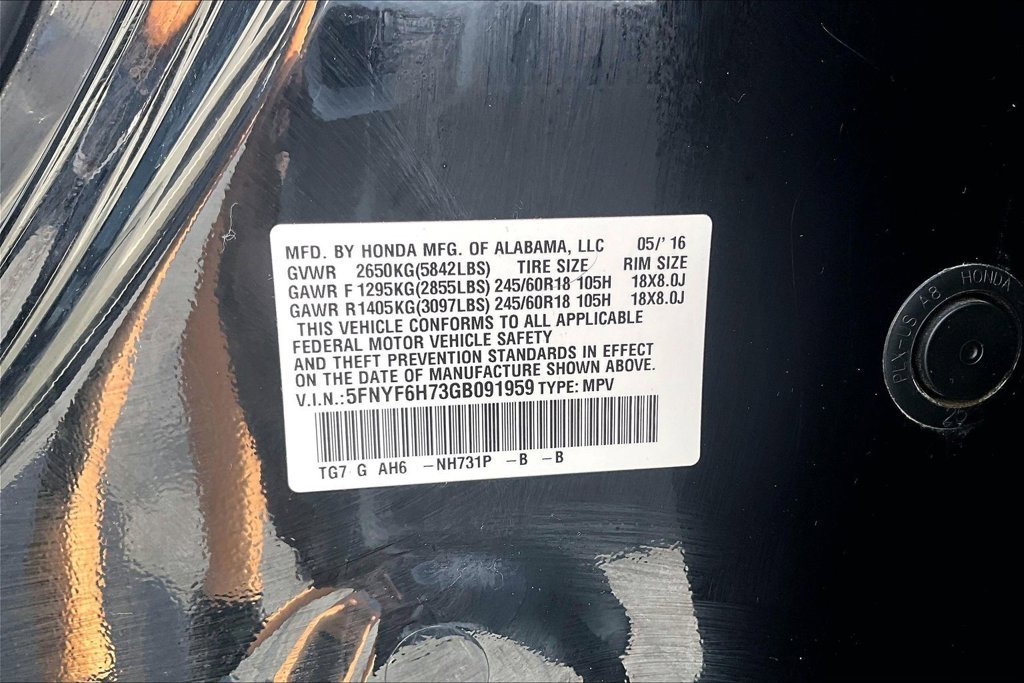 Used 2016 Honda Pilot EX-L image 36