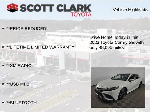 Used 2023 Toyota Camry SE w/ Convenience Package FWD image 13
