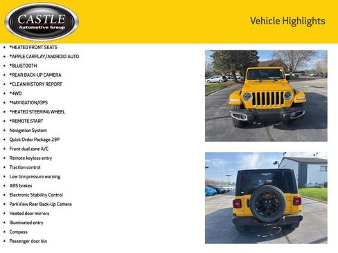 Used 2021 Jeep Wrangler Unlimited Sahara w/ Cold Weather Group image 3