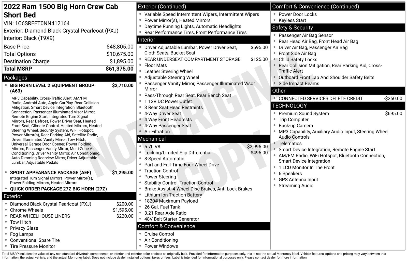 Used 2022 RAM 1500 Big Horn AWD/4WD image 1