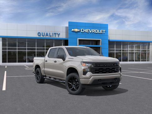 New 2026 Chevrolet Silverado 1500 Custom w/ Turbomax Blackout Package RWD image 1