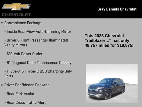 Certified 2023 Chevrolet TrailBlazer LT w/ Convenience Package image 11