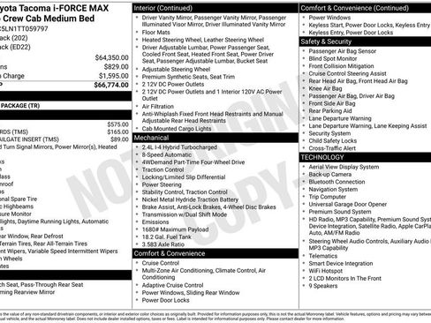 Certified 2026 Toyota Tacoma TRD Pro AWD/4WD image 3