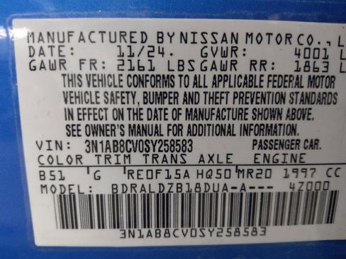 Used 2025 Nissan Sentra SV FWD image 33