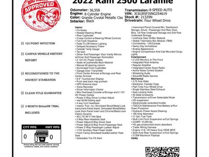 Used 2022 RAM 2500 Laramie