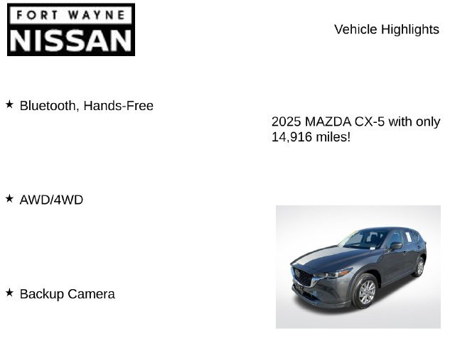 Used 2025 MAZDA CX-5 AWD 2.5 S w/ Select Package image 7