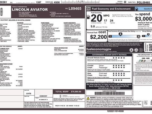 Used 2023 Lincoln Aviator Reserve w/ Equipment Group 201A AWD/4WD image 40