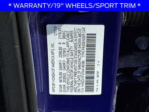 Used 2019 Honda Accord Sport image 26