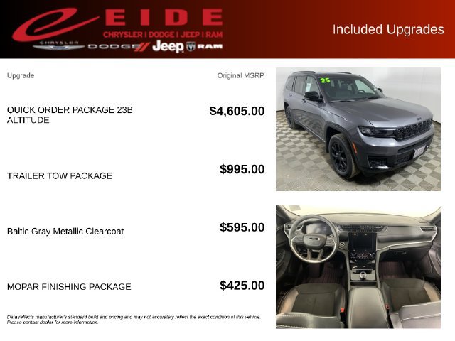 Used 2025 Jeep Grand Cherokee L Laredo AWD/4WD image 13