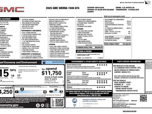 Used 2025 GMC Sierra 1500 AT4 AWD/4WD image 3