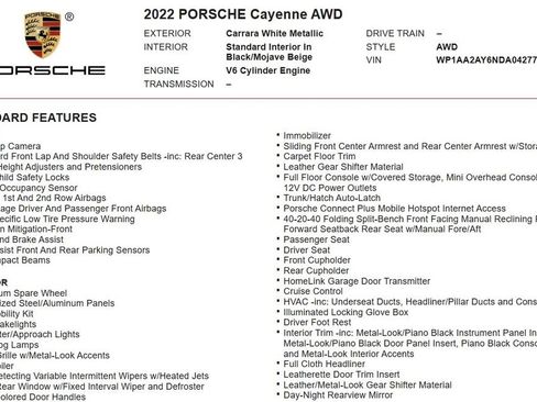 Used 2022 Porsche Cayenne AWD/4WD image 22