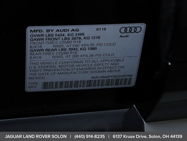Used 2019 Audi Q5 2.0T Premium w/ Convenience Package AWD/4WD image 48