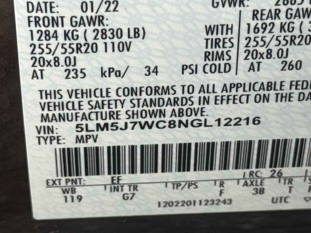 Used 2022 Lincoln Aviator Reserve w/ Elements Package Plus RWD image 37