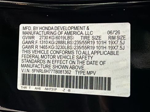 New 2026 Honda Odyssey Sport-L image 23