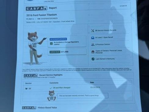 Used 2016 Ford Fusion Titanium FWD image 21