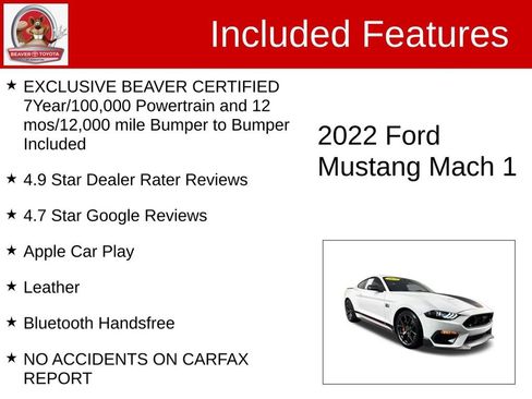 Used 2022 Ford Mustang Mach 1 w/ Equipment Group 700A RWD image 4