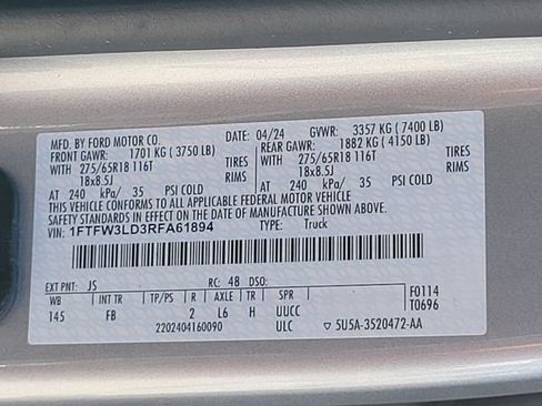 Certified 2024 Ford F150 XLT w/ Equipment Group 302A MID AWD/4WD image 16
