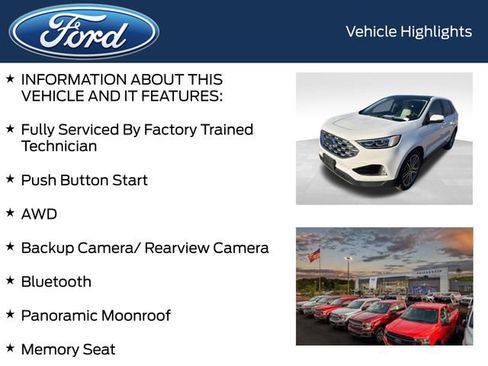 Certified 2022 Ford Edge Titanium w/ Equipment Group 301A image 5