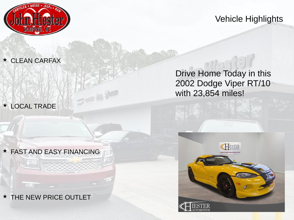 Used 2002 Dodge Viper RT/10 RWD image 5
