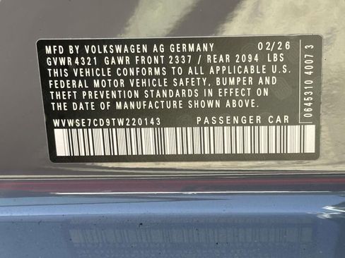 New 2026 Volkswagen GTI SE FWD image 22