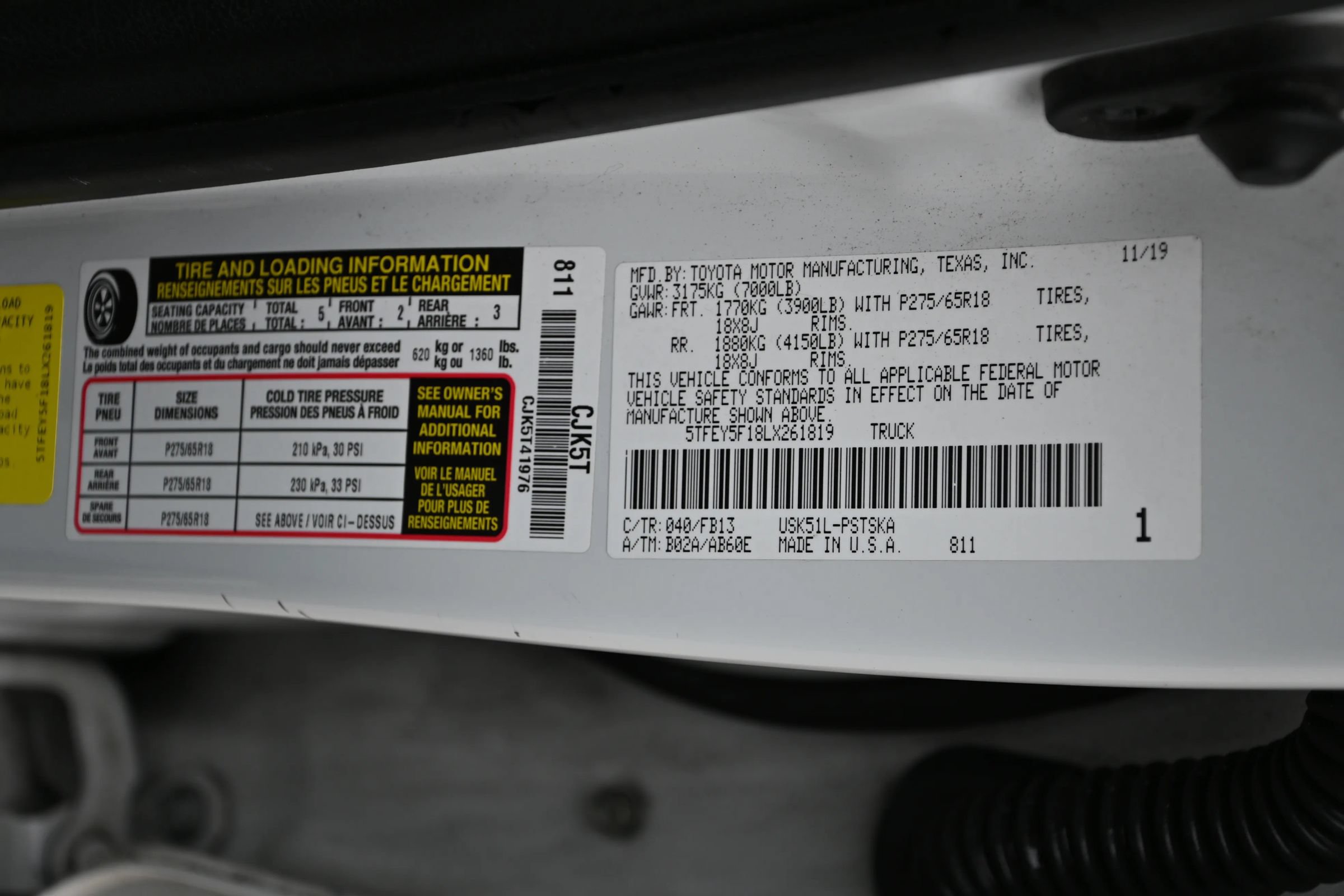 Used 2020 Toyota Tundra SR5 w/ TRD Off-Road Plus Package RWD image 20