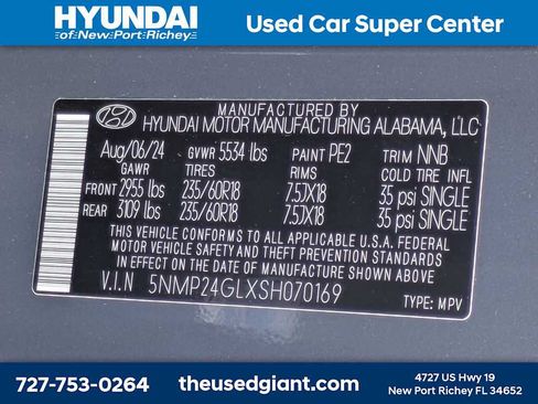 Certified 2025 Hyundai Santa Fe SEL FWD image 42