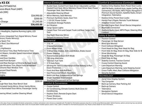 Certified 2026 Kia K5 EX FWD image 10