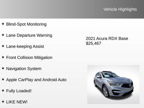 Used 2021 Acura RDX w/ Technology Package image 8