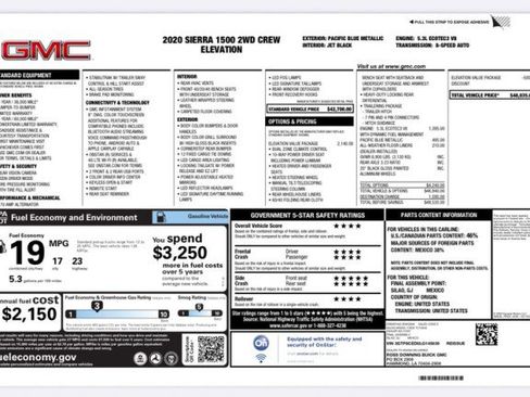 Used 2020 GMC Sierra 1500 Elevation w/ Elevation Value Package image 31