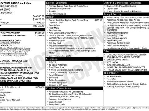 Certified 2024 Chevrolet Tahoe Z71 w/ Z71 Off-Road Package AWD/4WD image 3