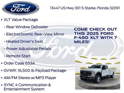 New 2025 Ford F450 XLT w/ XLT Value Package image 15