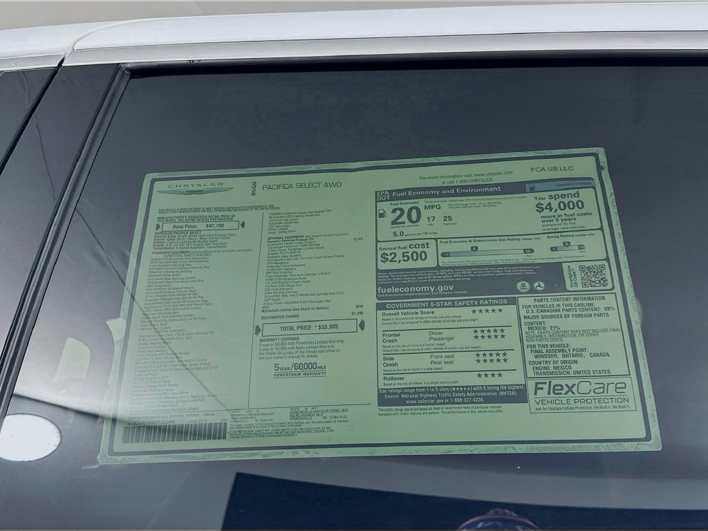 New 2026 Chrysler Pacifica Select AWD/4WD image 21
