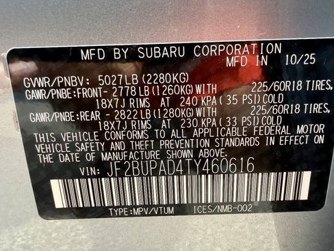 Used 2026 Subaru Outback Premium AWD/4WD image 48
