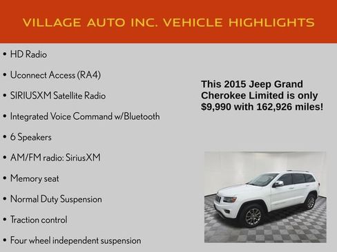 Used 2015 Jeep Grand Cherokee Limited w/ Luxury Group II AWD/4WD image 14