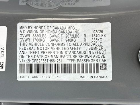 New 2026 Honda Civic Sport image 31